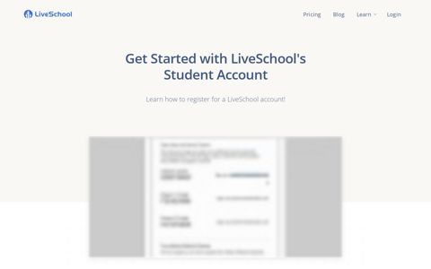 Get Started with LiveSchool's Student Account
