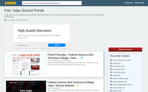 Fstc Yaba School Portal - Loginii.com