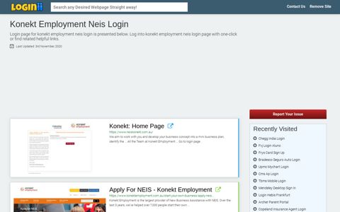 Konekt Employment Neis Login - Loginii.com
