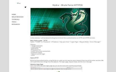 Hydra – Brute Force HTTP(S) « Red Team Tutorials