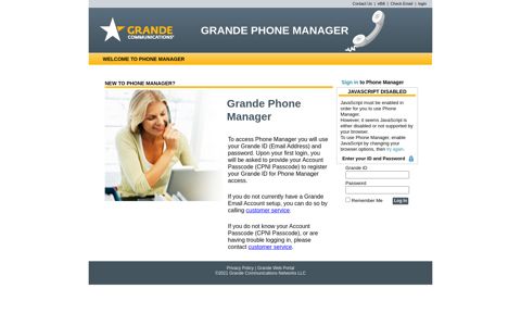Grande Communications - Phone Manager