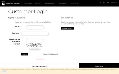 Customer Login | IDC