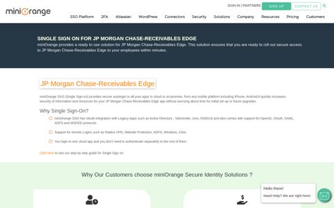 Single Sign On(SSO) solution for JP Morgan Chase ...