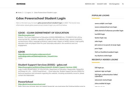 Gdoe Powerschool Student Login ❤️ One Click Access