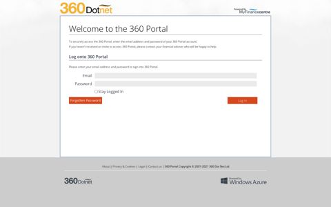 360 Portal : Please sign in