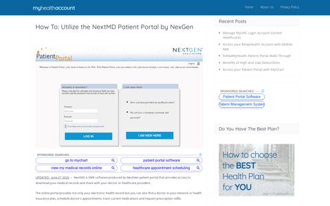 How To: Utilize the NextMD Patient Portal by NexGen