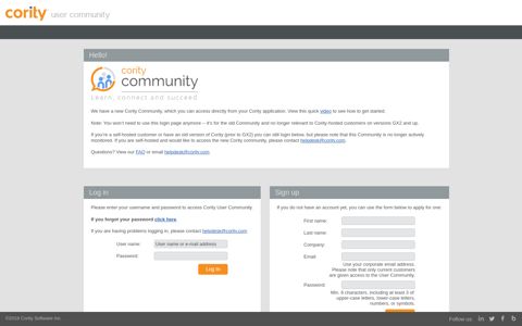 Cority User Community - Sign in