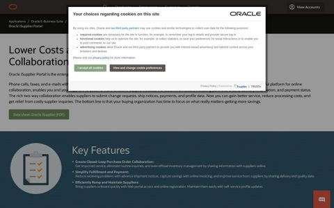 Oracle iSupplier Portal | Oracle Products