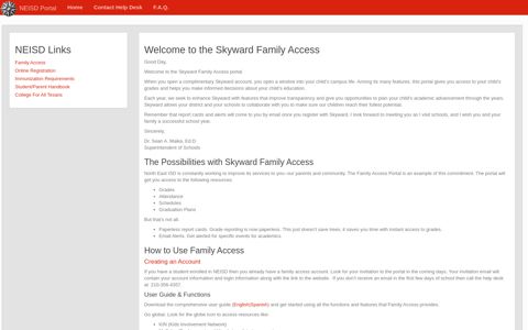 Skyward Family Access - north east isd - Neisd
