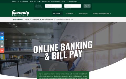 Online Banking & Bill Pay - Guaranty Bank & Trust