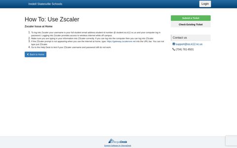 How To: Use Zscaler - Iredell Statesville Schools