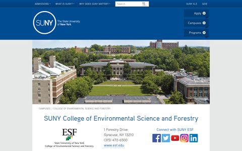 College of Environmental Science and Forestry - SUNY