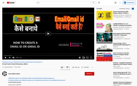 Gmail mein Email id banana sikhe. - YouTube