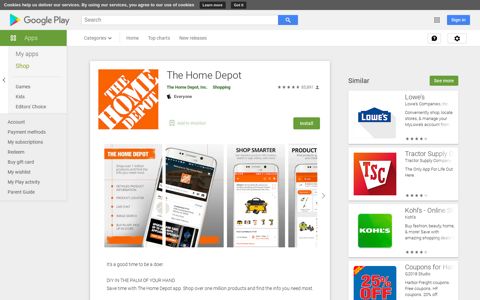The Home Depot - Apps on Google Play