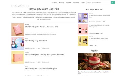 Ipsy & Ipsy Glam Bag Plus | MSA