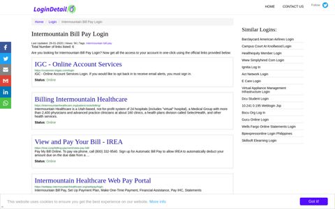 Intermountain Bill Pay Login IGC - Online Account Services ...