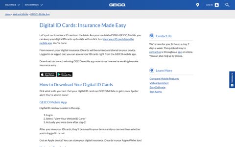 Digital ID Cards: Insurance Made Easy | GEICO