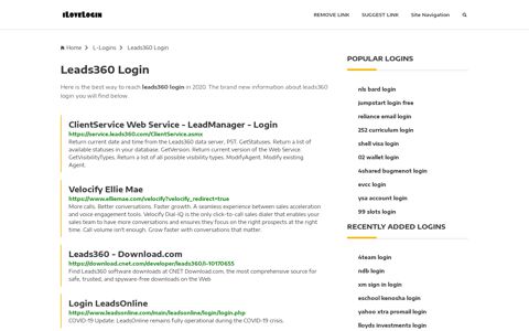 Leads360 Login ❤️ One Click Access - iLoveLogin