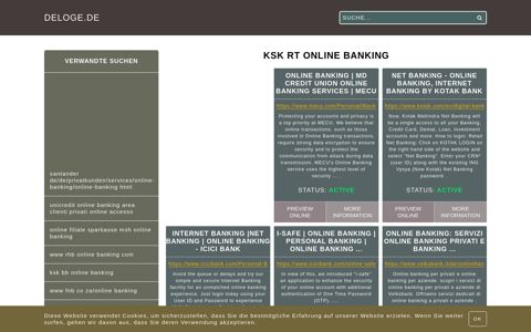 ksk rt online banking - Allgemeine Informationen zum Login