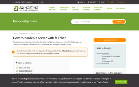 How to harden a server with fail2ban