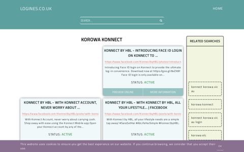 korowa konnect - General Information about Login