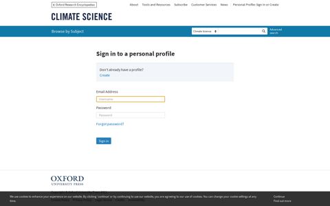 Login - Oxford Research Encyclopedia of Climate Science