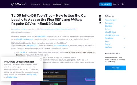 TL;DR InfluxDB Tech Tips – How to Use the CLI Locally to ...