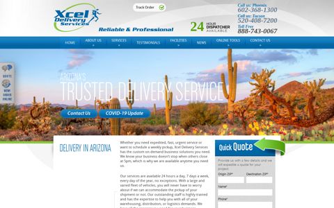 Xcel Delivery: Delivery Services | Tucson and Phoenix, Arizona