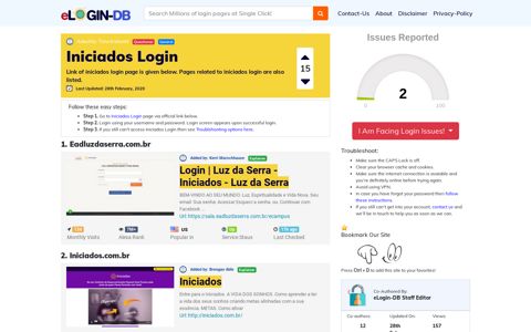 Iniciados Login - A database full of login pages from all over ...