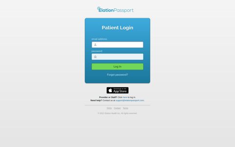Patient Portal - Provider & Staff Login - Elation Health