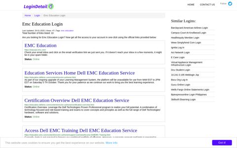 Emc Education Login EMC Education - https://educast.emc.com/