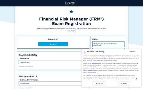 Financial Risk Manager (FRM®) Exam Registration - My GARP
