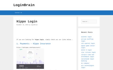 Hippo Payments - Hippo Insurance - LoginBrain