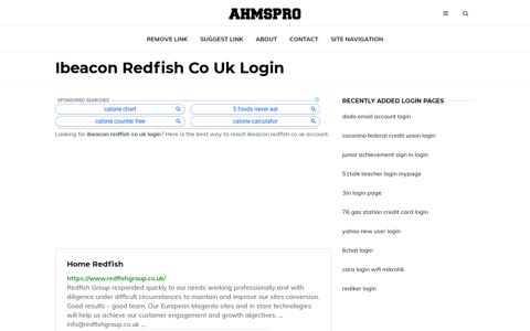 Ibeacon Redfish Co Uk Login - AhmsPro.com