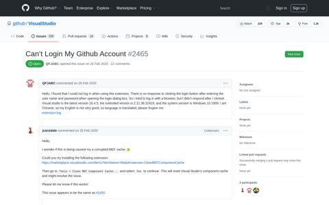 Can't Login My Github Account · Issue #2465 · github ...