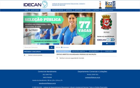 IDECAN Concursos - idecan.Org.Br