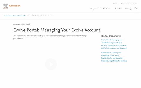 Evolve Portal: Managing Your Evolve Account - Elsevier ...