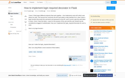How to implement login required decorator in Flask - Stack ...