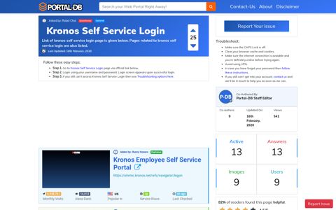 Kronos Self Service Login - Portal-DB.live