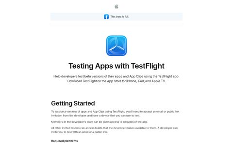 Join the Facebook beta - TestFlight - Apple