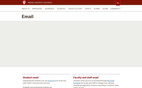 Email: Email: Indiana University Southeast