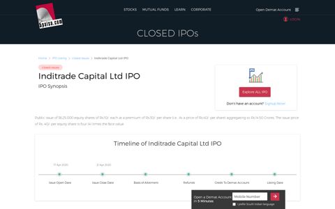 Inditrade Capital Ltd - 5paisa