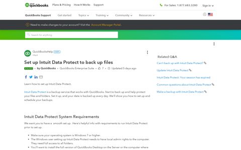 Set up Intuit Data Protect to back up files - QuickBooks