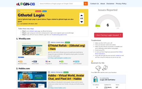 Gthotel Login - A database full of login pages from all over the ...