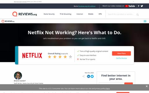 Netflix Not Working? Error Codes, Fixes, & More | Reviews.org