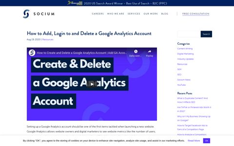 How to Add a Website to Google Analytics & Delete an ...