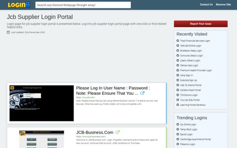 Jcb Supplier Login Portal - Loginii.com