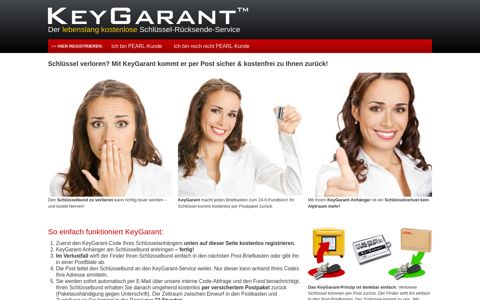 Keygarant - Ihr kostenloser Schlüssel-Schutzbrief - Pearl