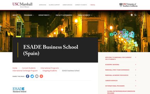 ESADE Business School | USC Marshall