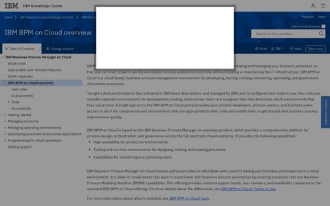 IBM BPM on Cloud overview - IBM Knowledge Center